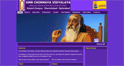 Desktop Screenshot of gmrchinmayavidyalayahyd.org
